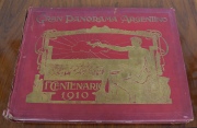 Gran Panorama Argentino 1910. Deterioros. 36 x 47 cm. 1 vol