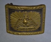 Hebilla de cinto, Aguila Imperial, bronce dorado.