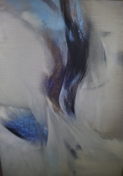 Miguel Ocampo. Azules, óleo. 97 x 130. Ex. Colecc. Juan Ocampo.