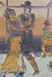 Bruno, Venier, tango, óleo. Mide: 50 x 40 cm.