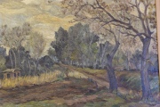 B.Gracia Beatobe, Tarde Otoñal, óleo. Mide: 56 x 68 cm.