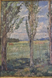 Próspero Lopez Buchardo, Paisaje de campo. 37 x 55 cm.